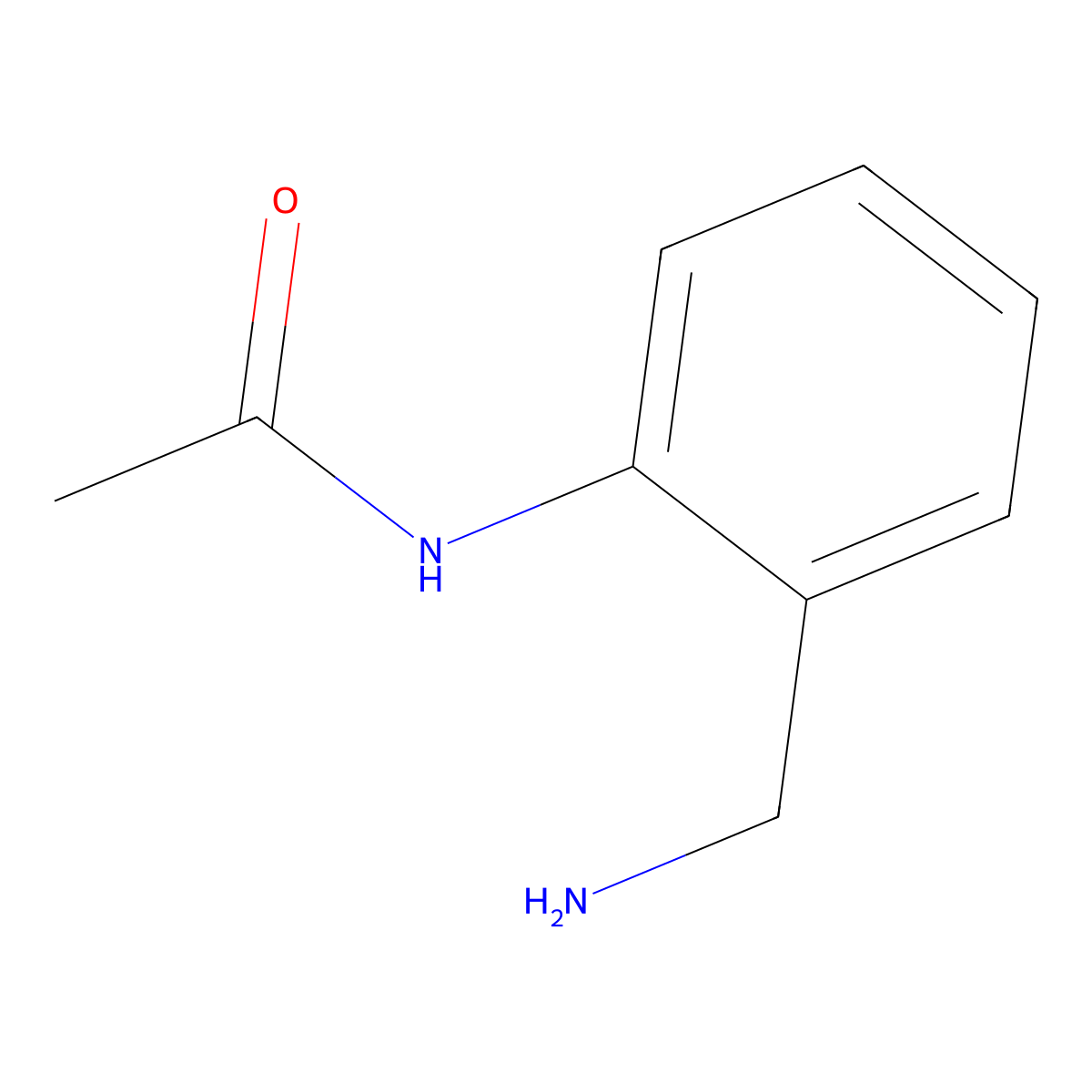 N-[2-(Aminomethyl)phenyl]acetamide molecular structure, CAS 117995-02-5