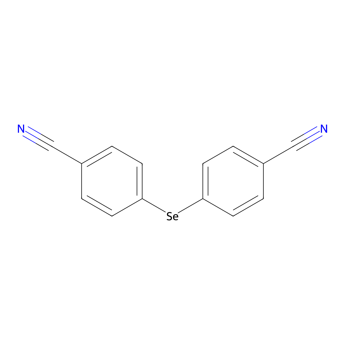 4,4'-Selanyldibenzonitrile molecular structure, CAS 117995-33-2