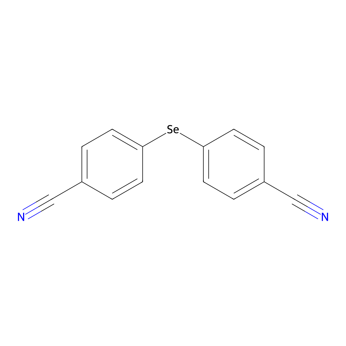 4,4'-Selanyldibenzonitrile molecular structure, CAS 117995-33-2