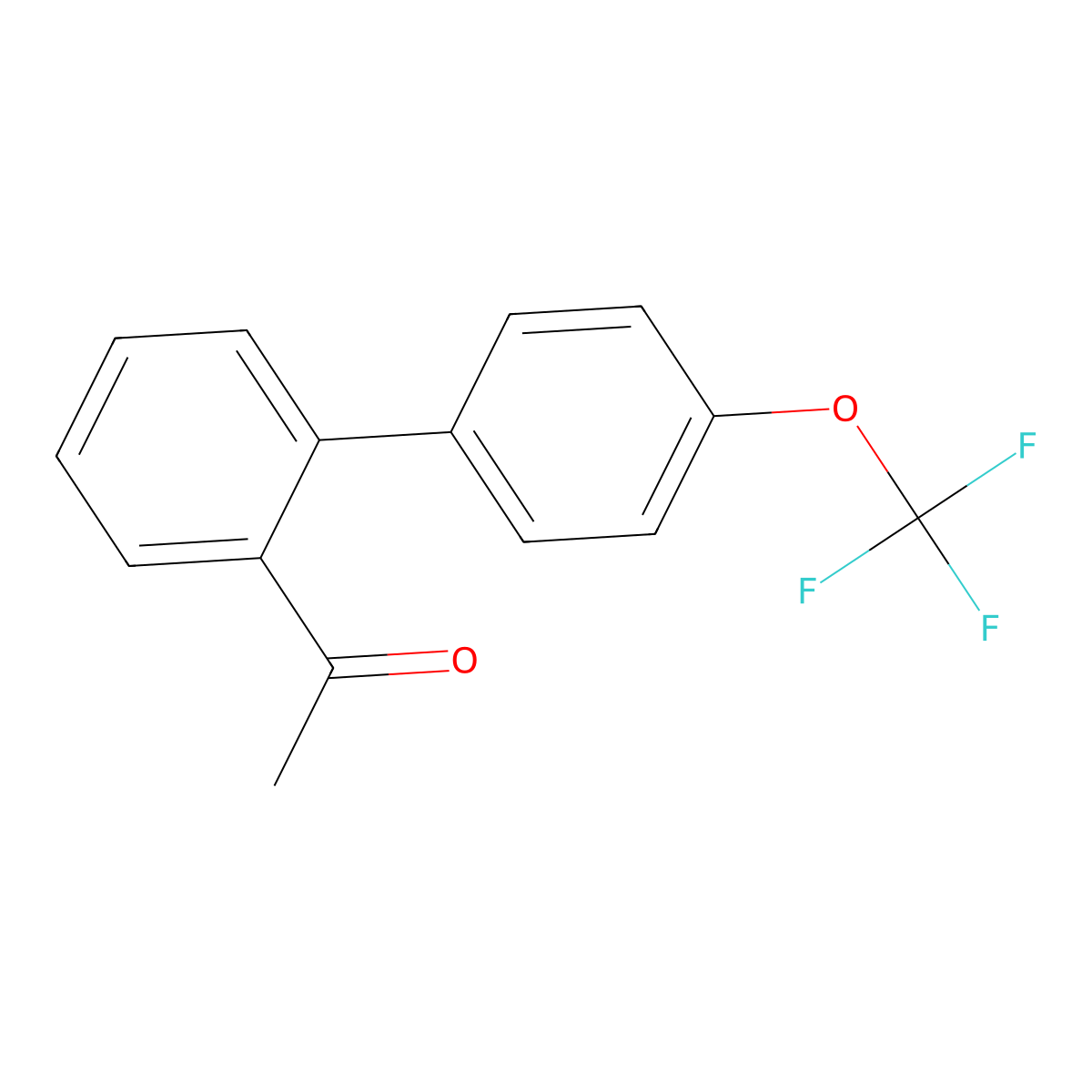 1-(4'-(Trifluoromethoxy)-[1,1'-biphenyl]-2-yl)ethanone molecular structure, CAS 1179971-32-4
