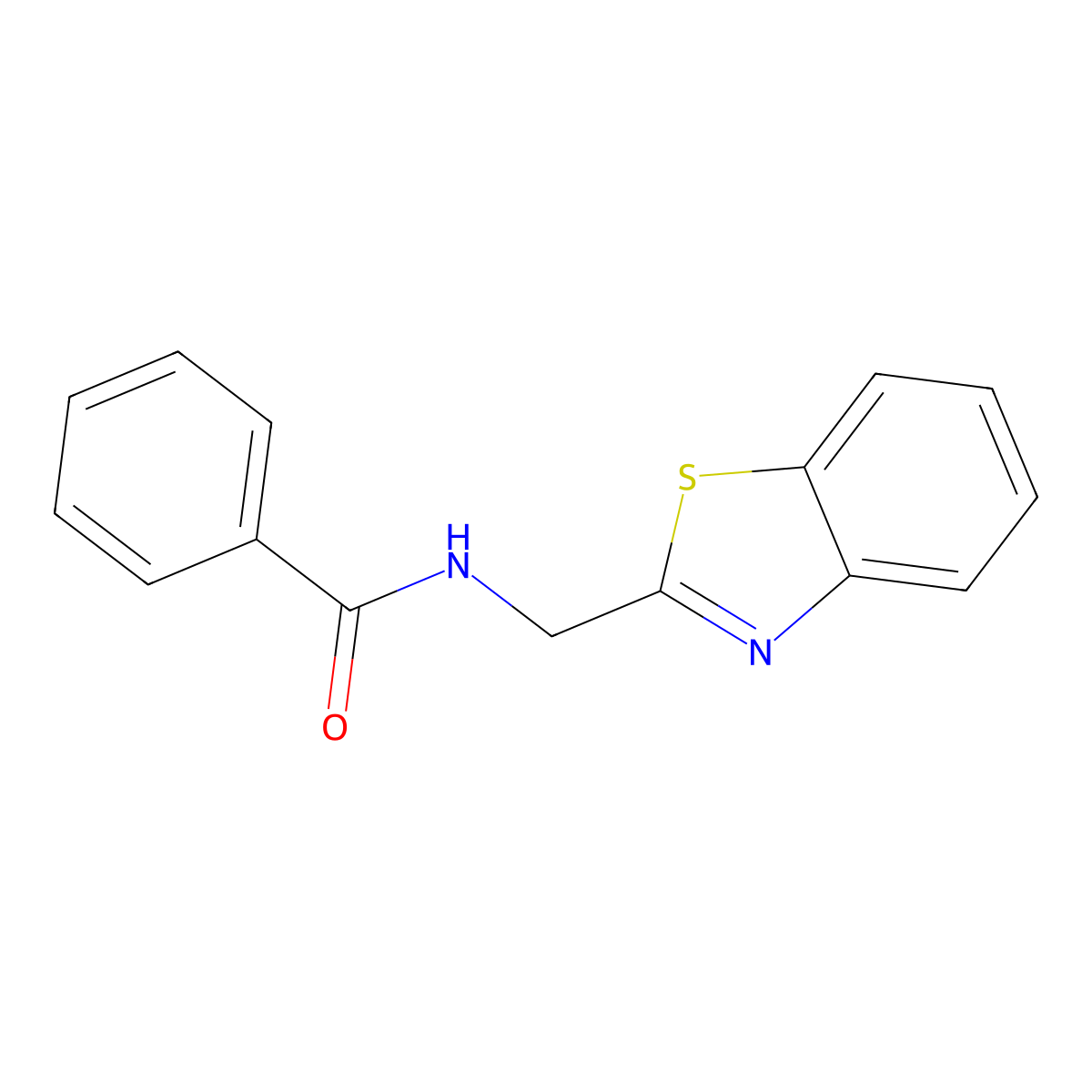 N-[(1,3-benzothiazol-2-yl)methyl]benzamide molecular structure, CAS 117998-90-0