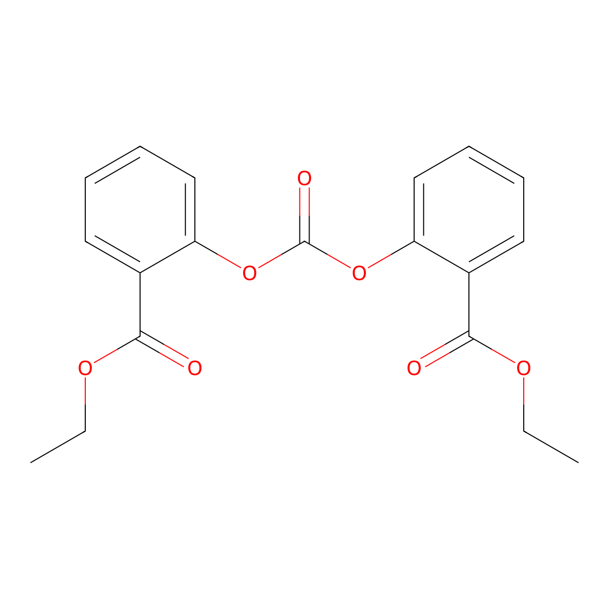 Carbethyl salicylate molecular structure, CAS 118-27-4