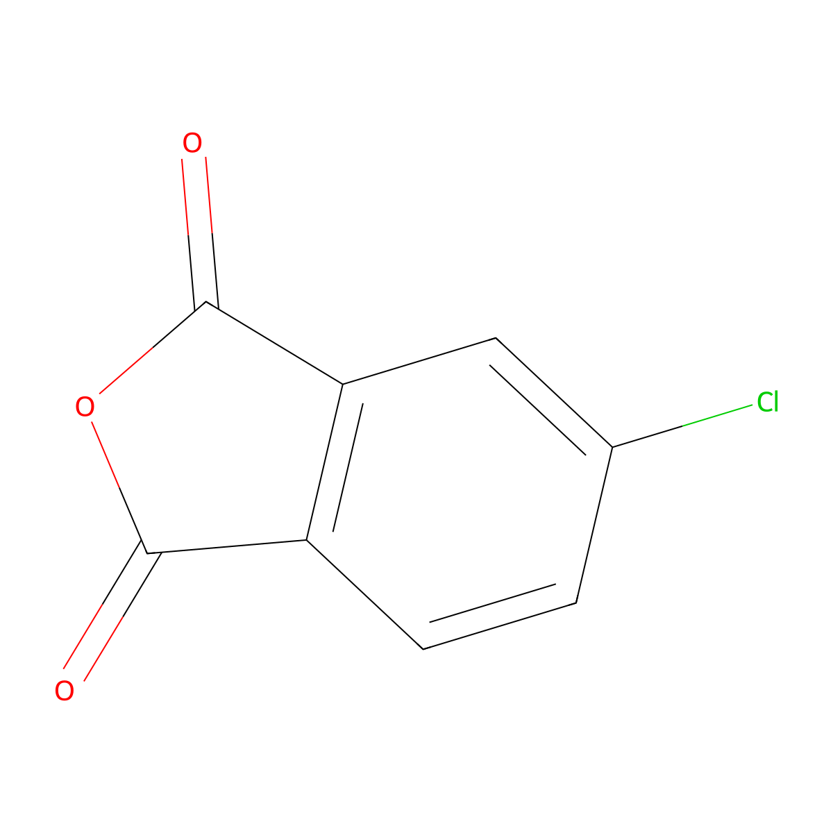 4-Chlorophthalic anhydride molecular structure, CAS 118-45-6