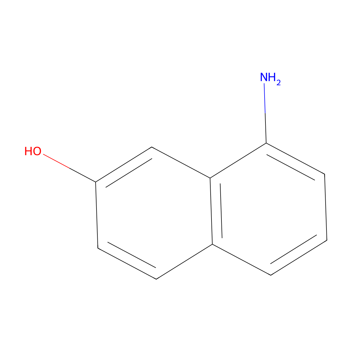 8-Amino-2-naphthalenol molecular structure, CAS 118-46-7