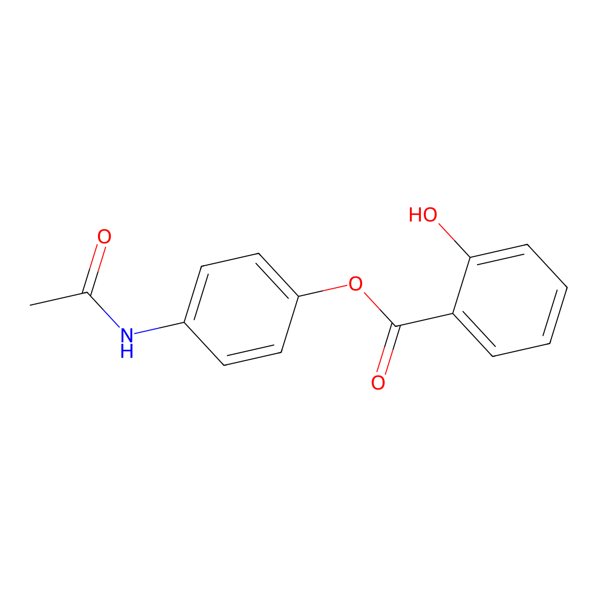 Acetaminosalol molecular structure, CAS 118-57-0
