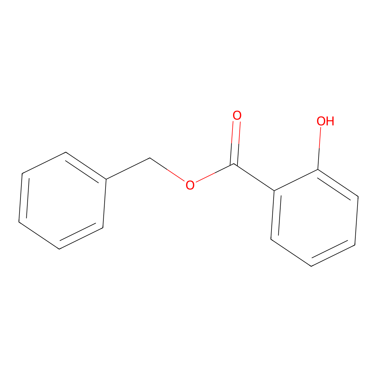 Benzyl Salicylate molecular structure, CAS 118-58-1