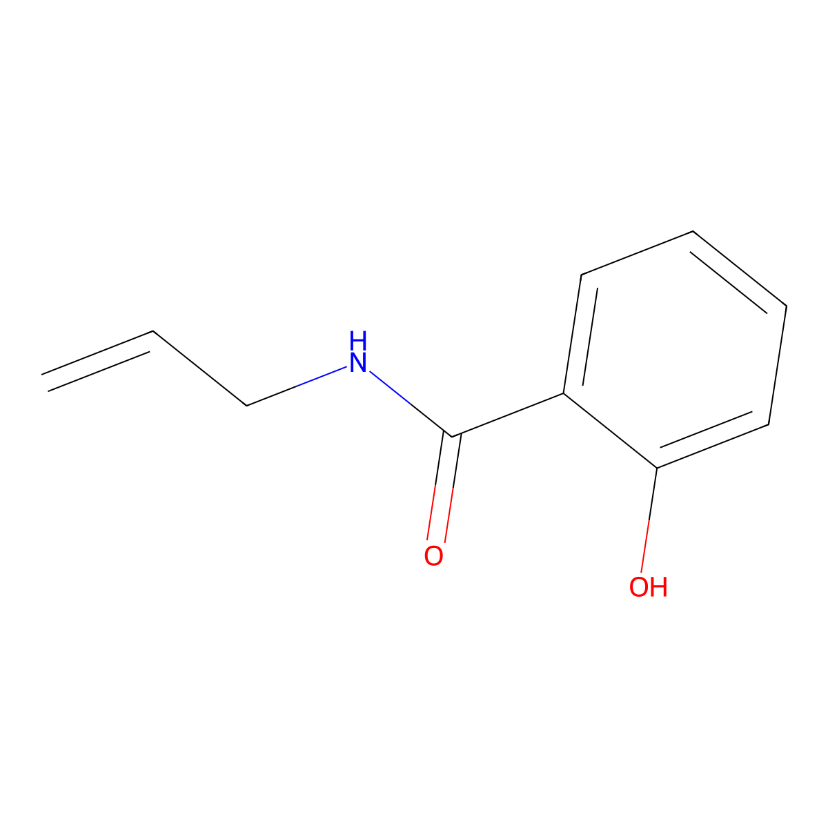 N-Allylsalicylamide molecular structure, CAS 118-62-7