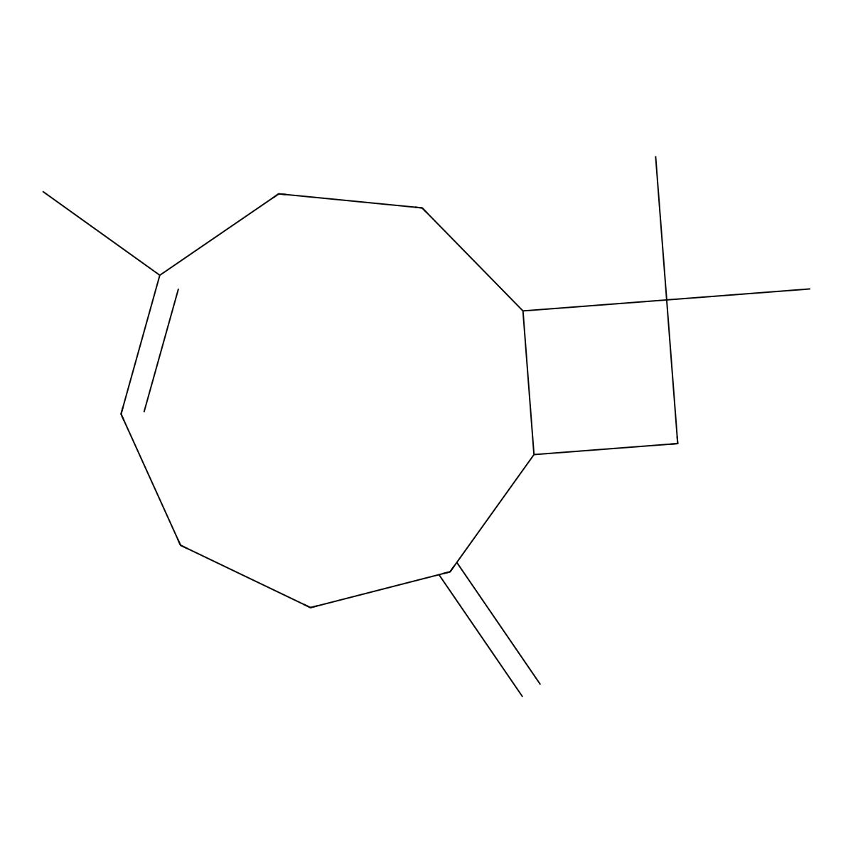 (-)-Isocaryophyllene molecular structure, CAS 118-65-0