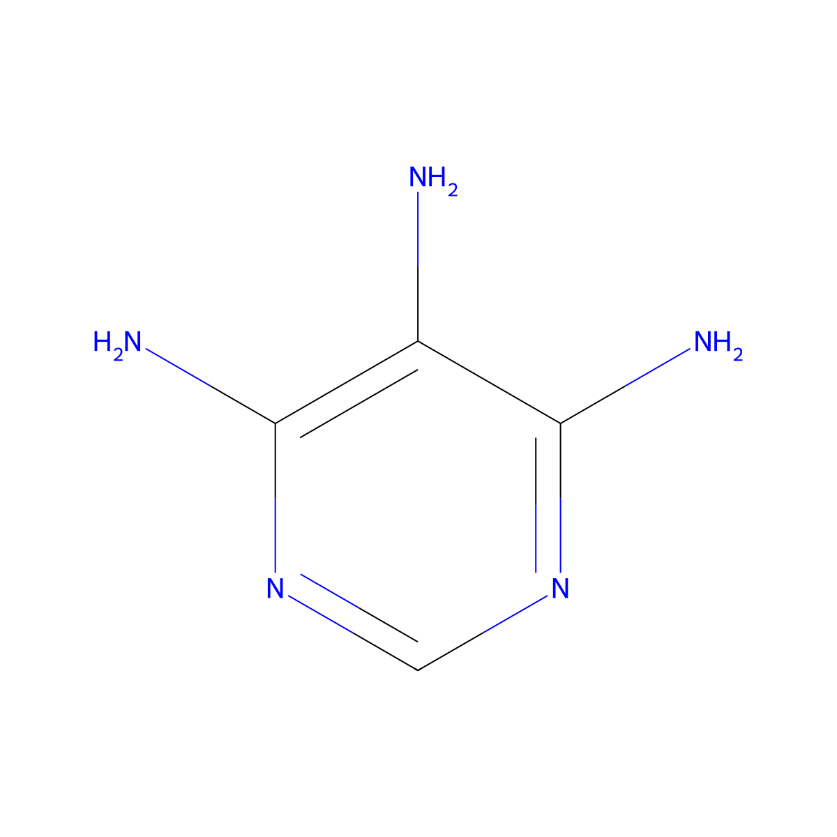 4,5,6-Pyrimidinetriamine molecular structure, CAS 118-70-7