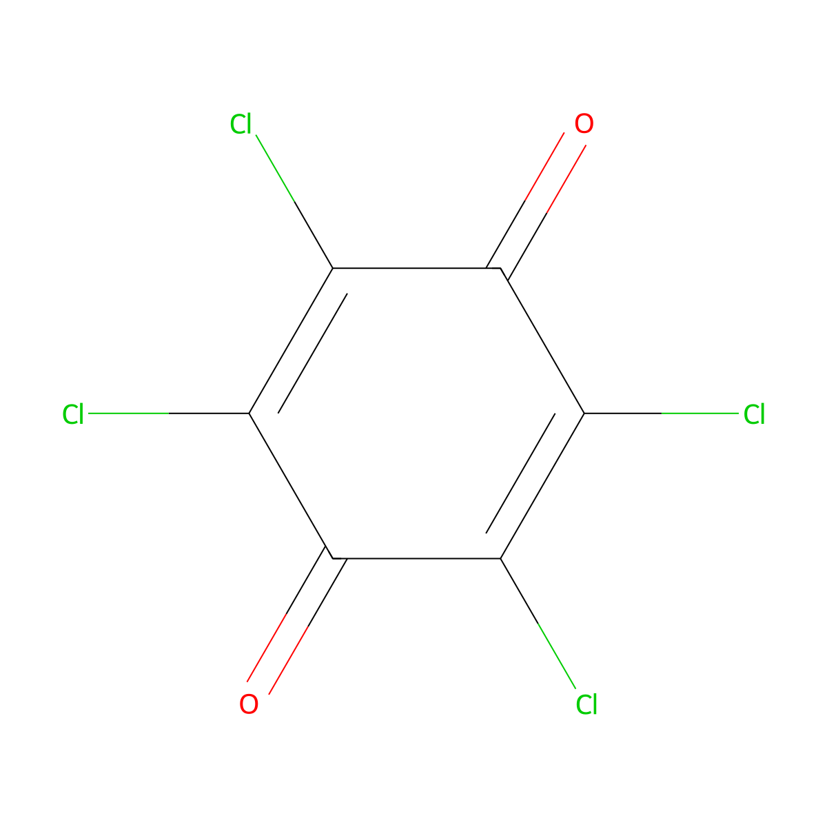 Chloranil molecular structure, CAS 118-75-2