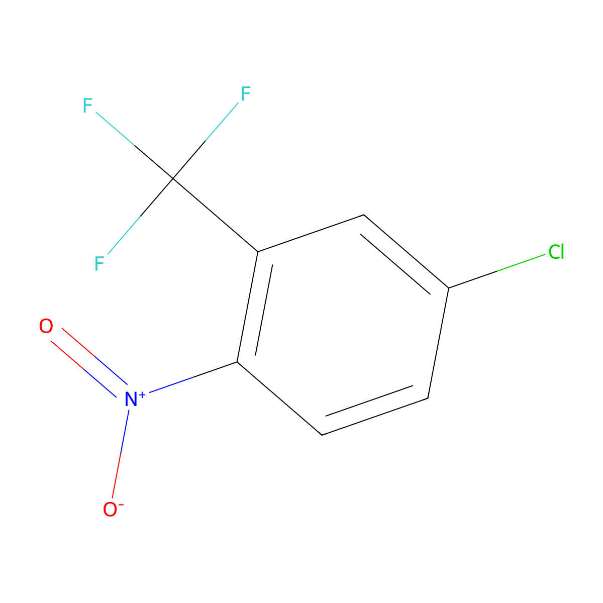5-Chloro-2-nitrobenzotrifluoride molecular structure, CAS 118-83-2