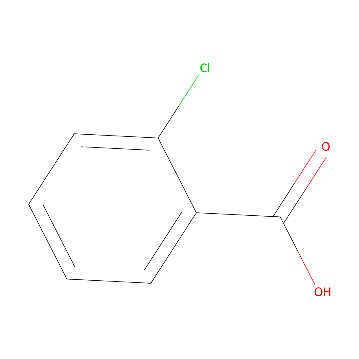 2-Chlorobenzoic Acid molecular structure, CAS 118-91-2