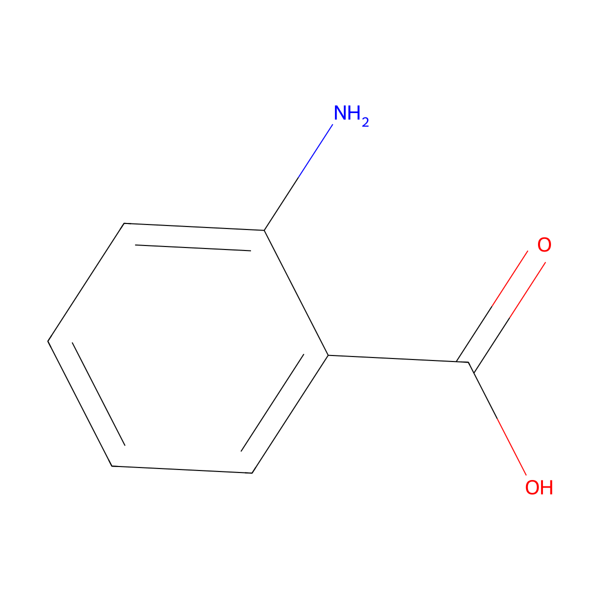 Anthranilic Acid molecular structure, CAS 118-92-3