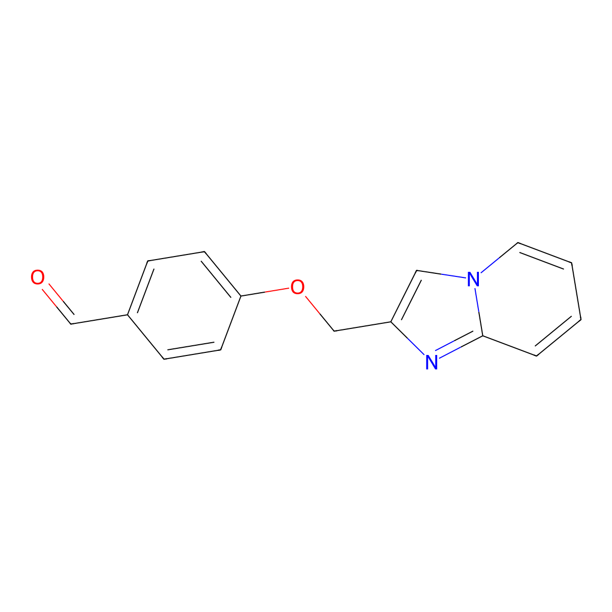 4-(Imidazo[1,2-a]pyridin-2-ylmethoxy)benzaldehyde molecular structure, CAS 118001-76-6