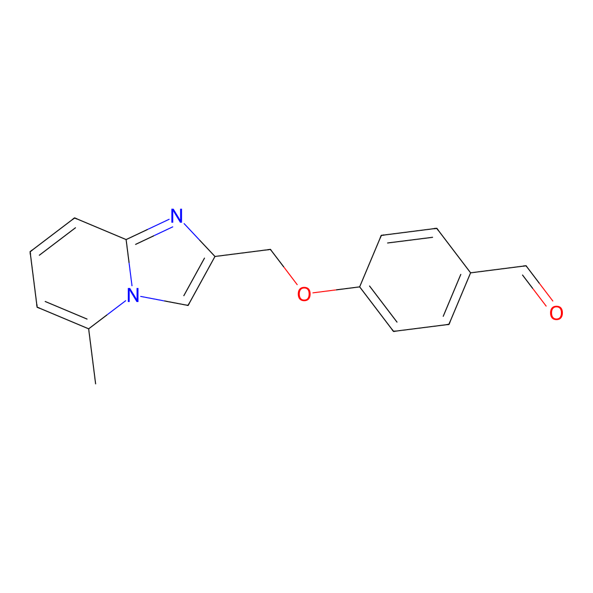 4-[(5-Methylimidazo[1,2-a]pyridin-2-yl)methoxy]benzaldehyde molecular structure, CAS 118001-77-7