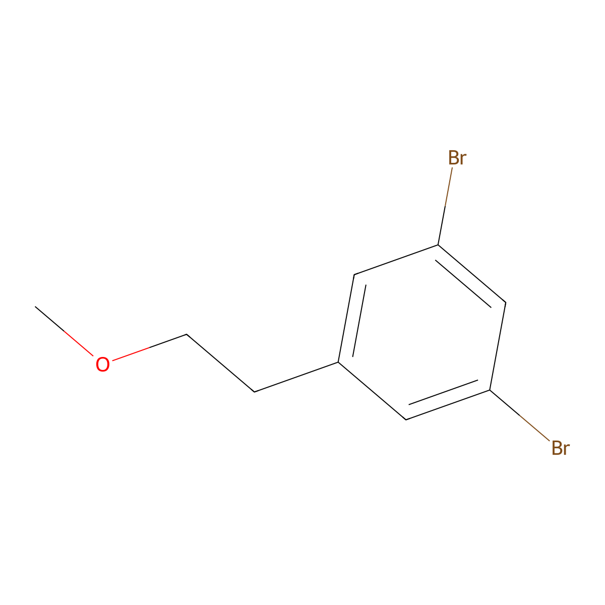 1,3-Dibromo-5-(2-methoxyethyl)benzene molecular structure, CAS 1180016-63-0