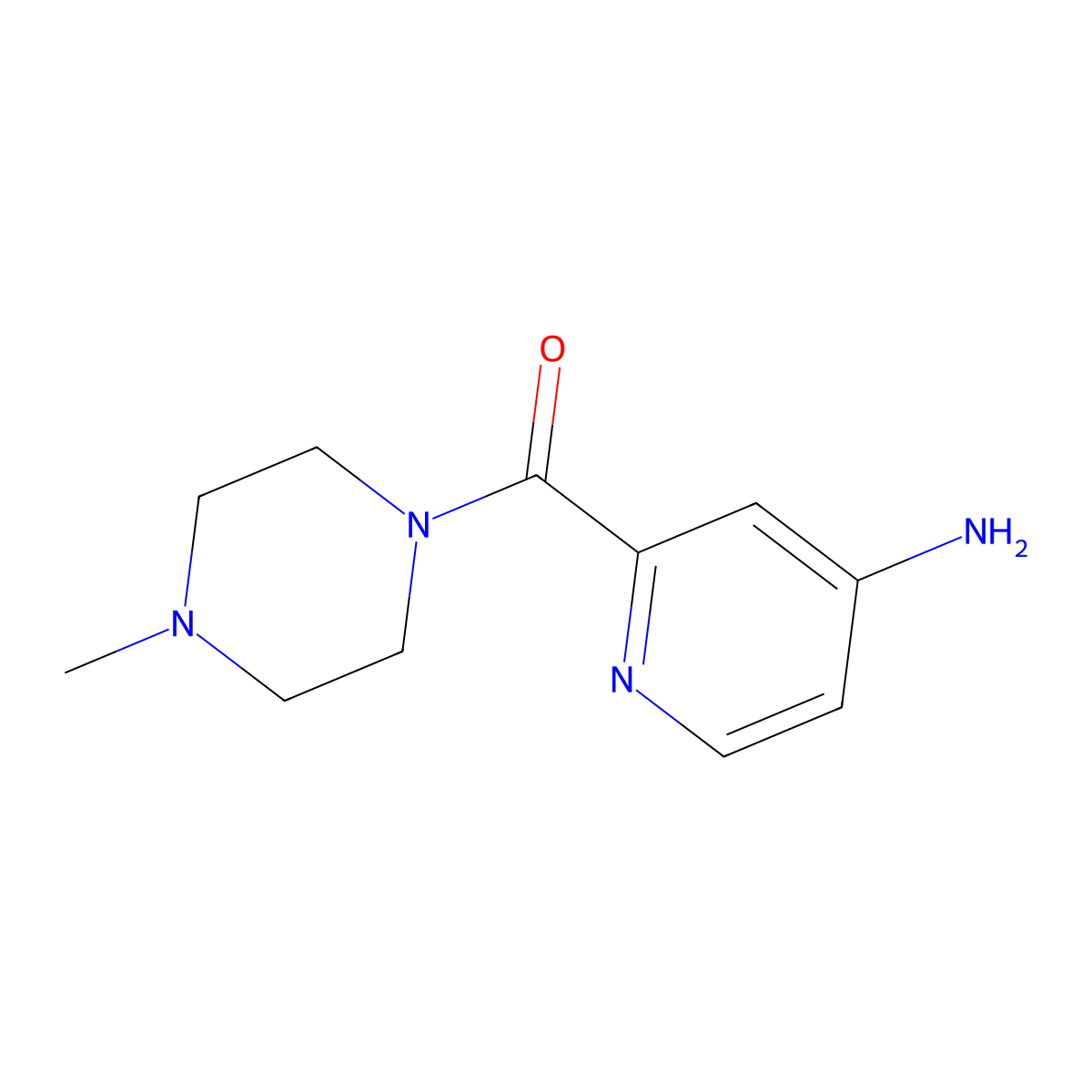 2-(4-Methylpiperazine-1-carbonyl)pyridin-4-amine molecular structure, CAS 1180131-80-9