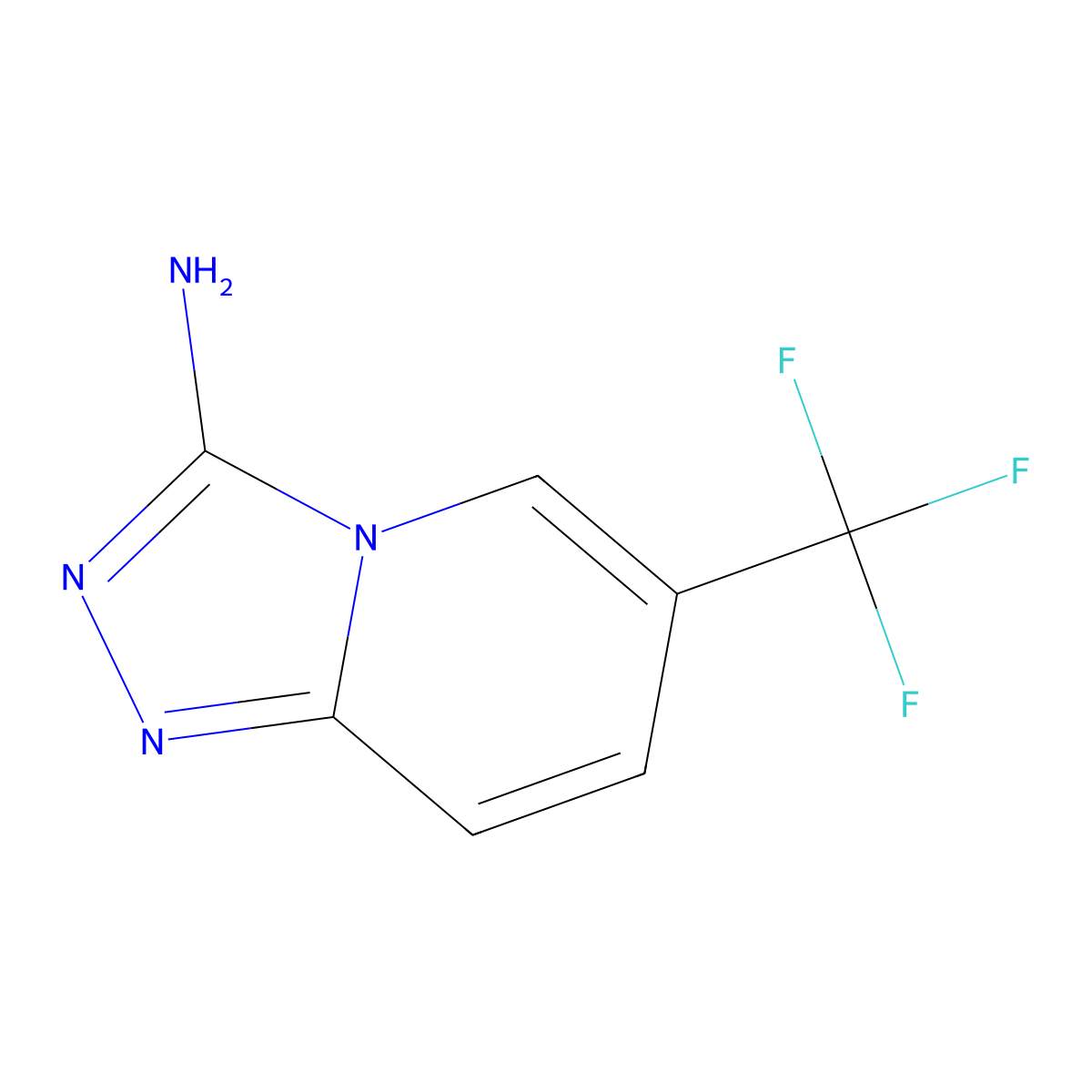6-(Trifluoromethyl)-[1,2,4]triazolo[4,3-a]pyridin-3-amine molecular structure, CAS 1180519-29-2