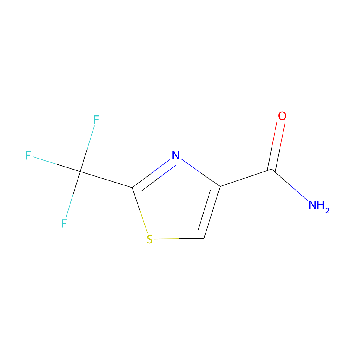 2-(Trifluoromethyl)thiazole-4-carboxamide molecular structure, CAS 1180526-74-2