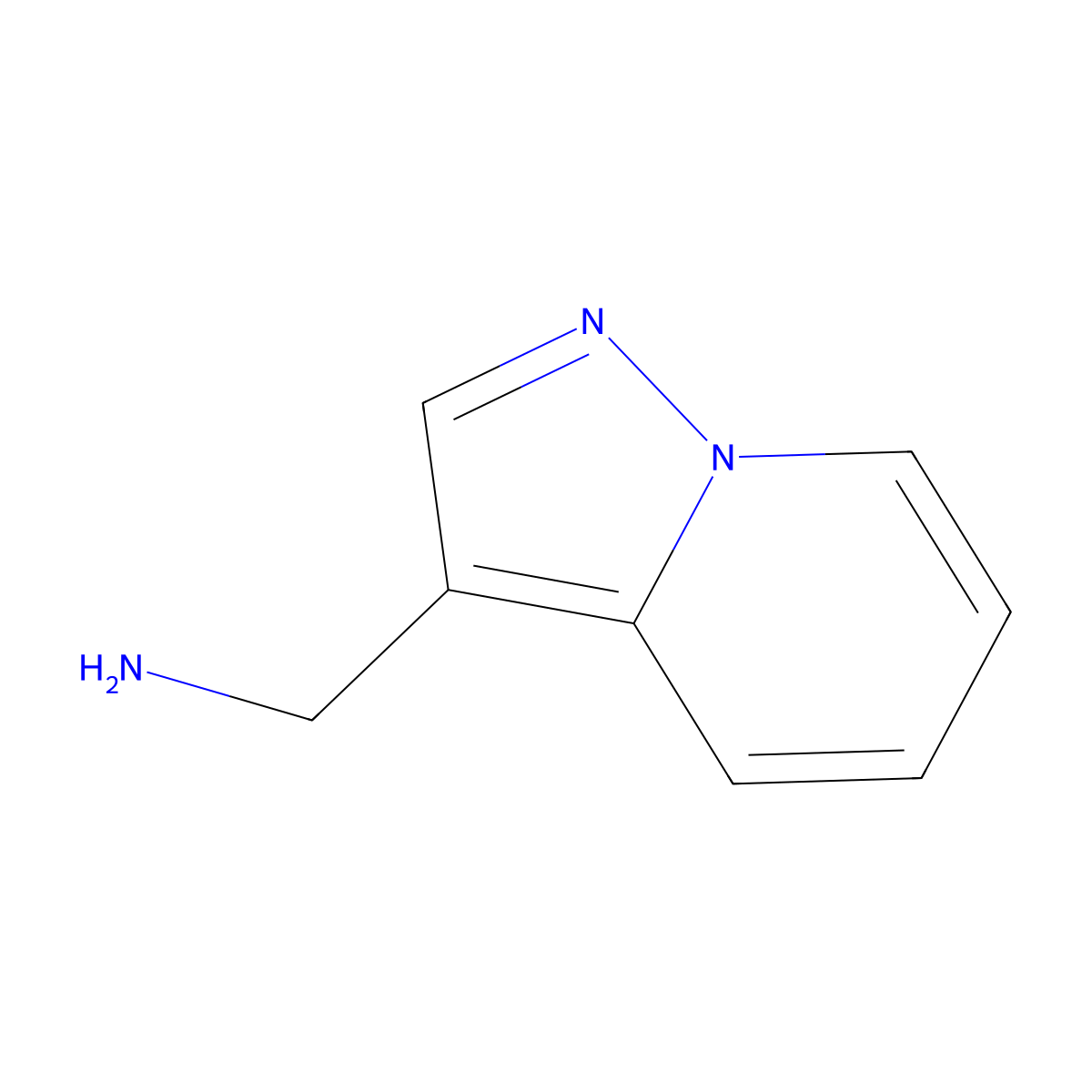 Pyrazolo[1,5-A]pyridin-3-ylmethanamine molecular structure, CAS 118054-99-2