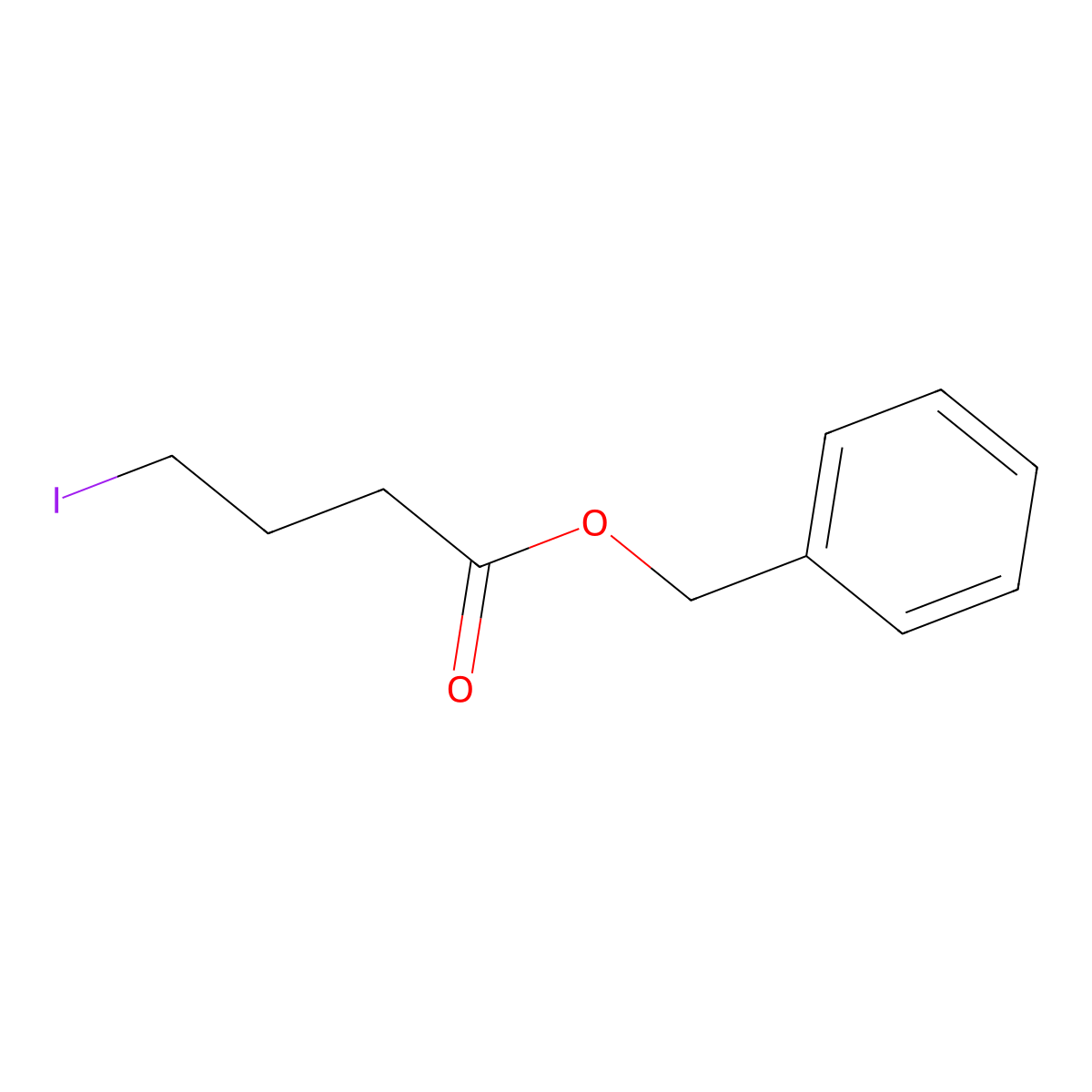 Benzyl 4-iodobutanoate molecular structure, CAS 118058-69-8