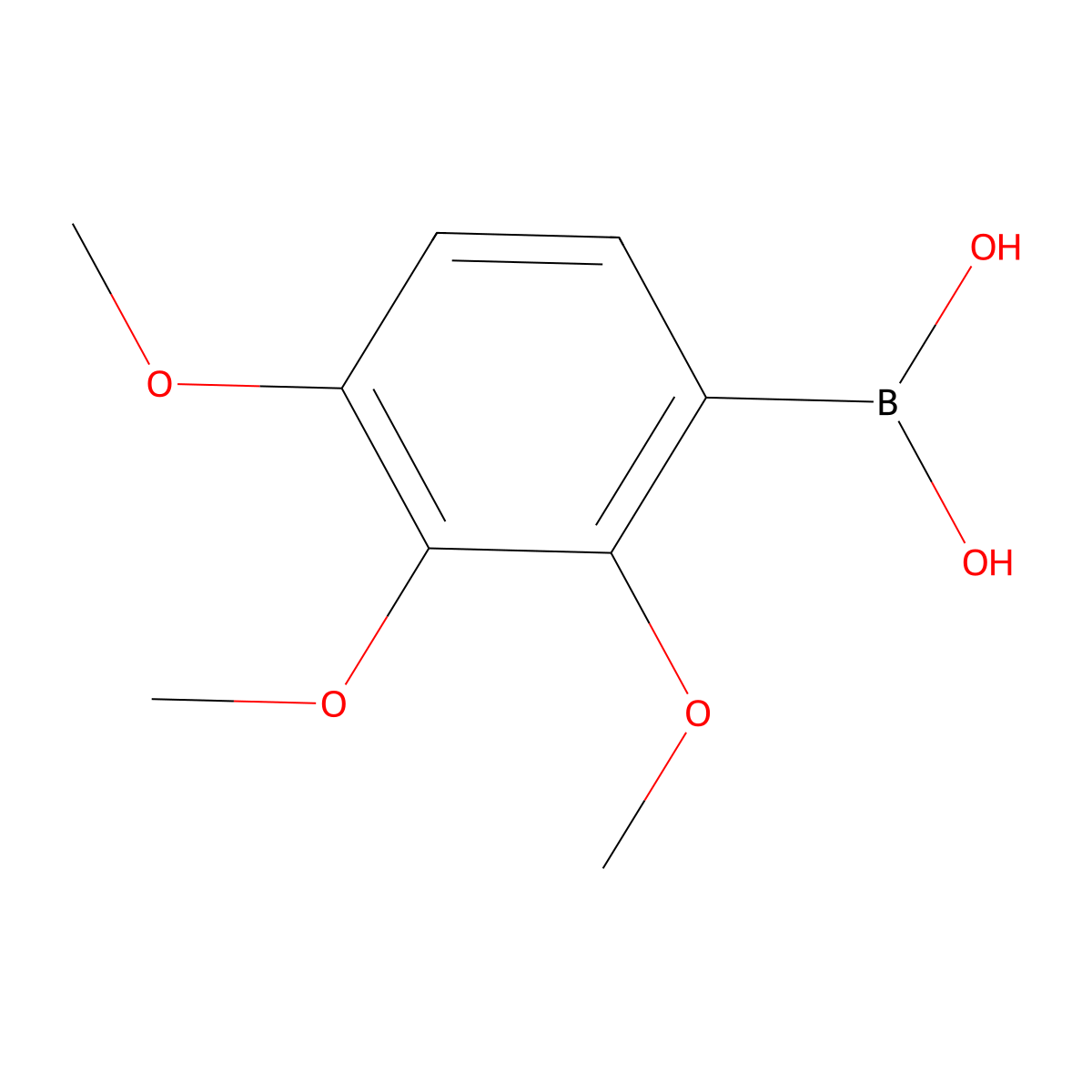 2,3,4-Trimethoxybenzeneboronic acid molecular structure, CAS 118062-05-8
