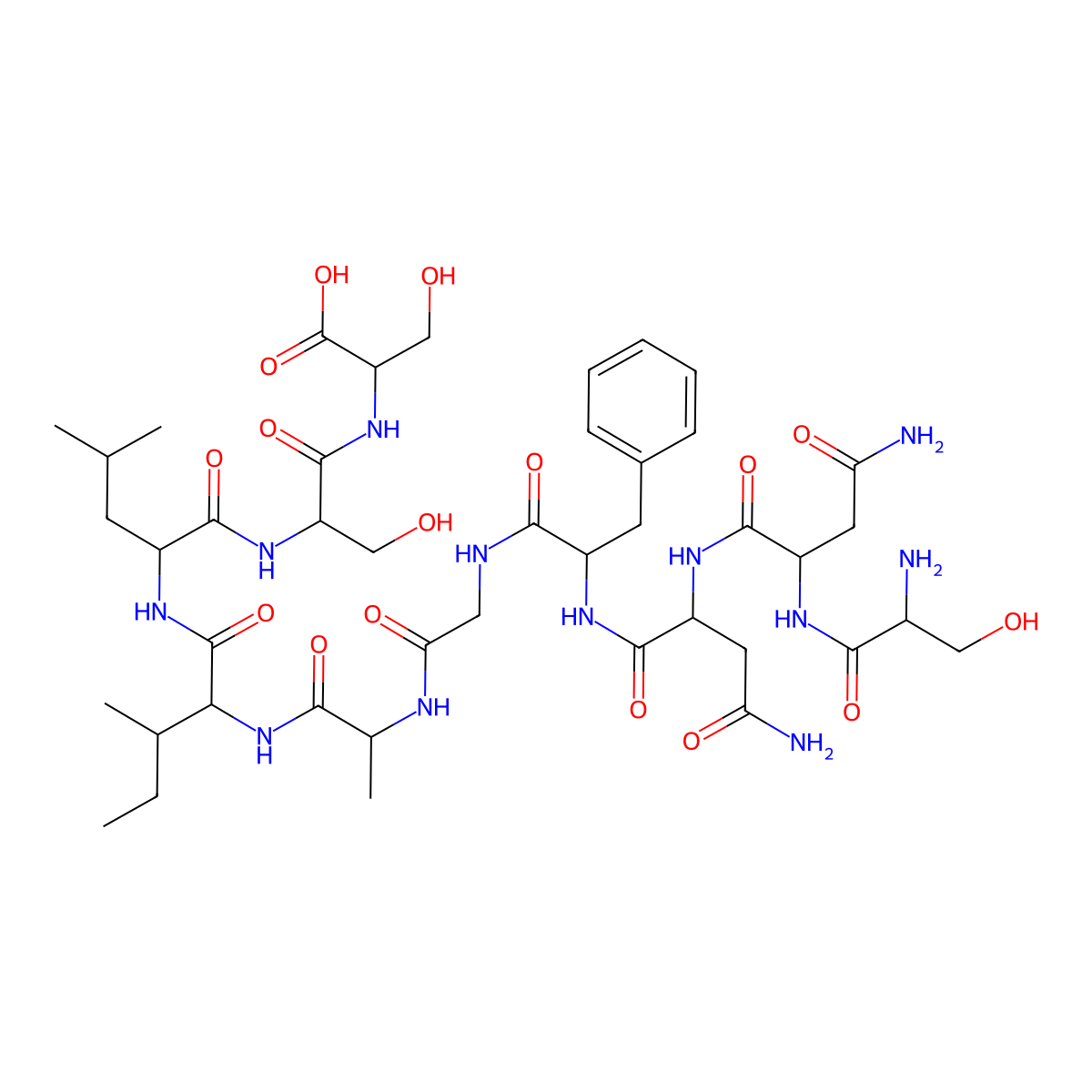 Amylin (20-29) (human) molecular structure, CAS 118068-30-7