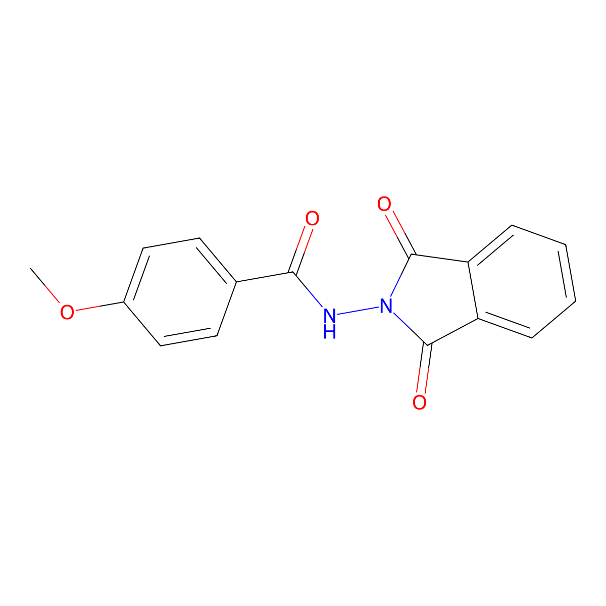 N-(1,3-dioxo-1,3-dihydro-2H-isoindol-2-yl)-4-methoxybenzamide molecular structure, CAS 118071-20-8
