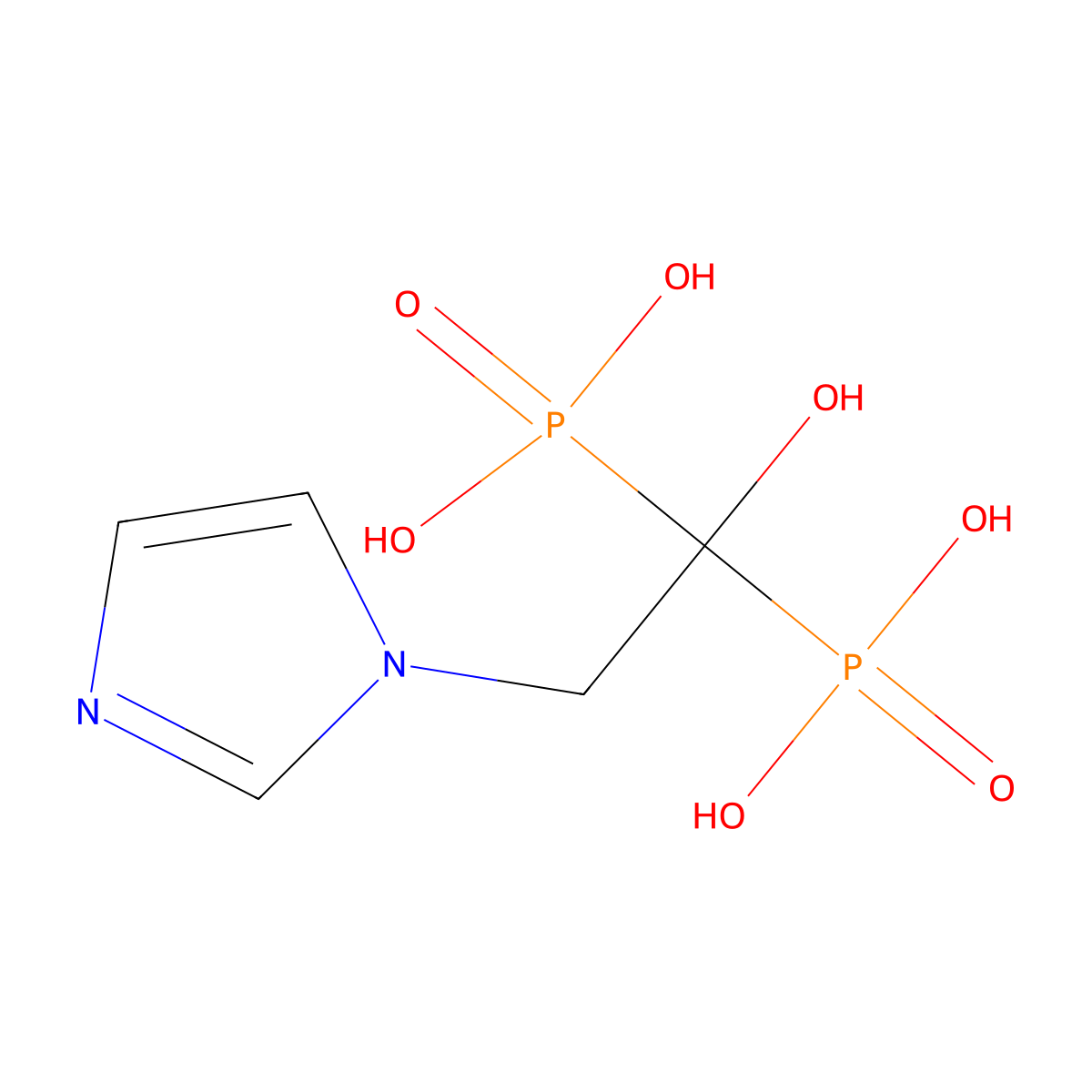 Zoledronic Acid molecular structure, CAS 118072-93-8