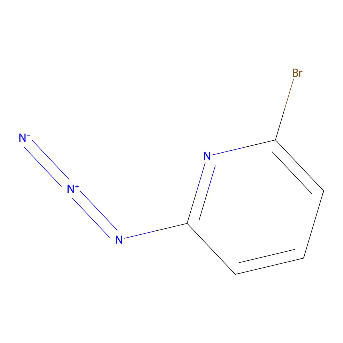 2-Azido-6-bromopyridine molecular structure, CAS 118078-61-8