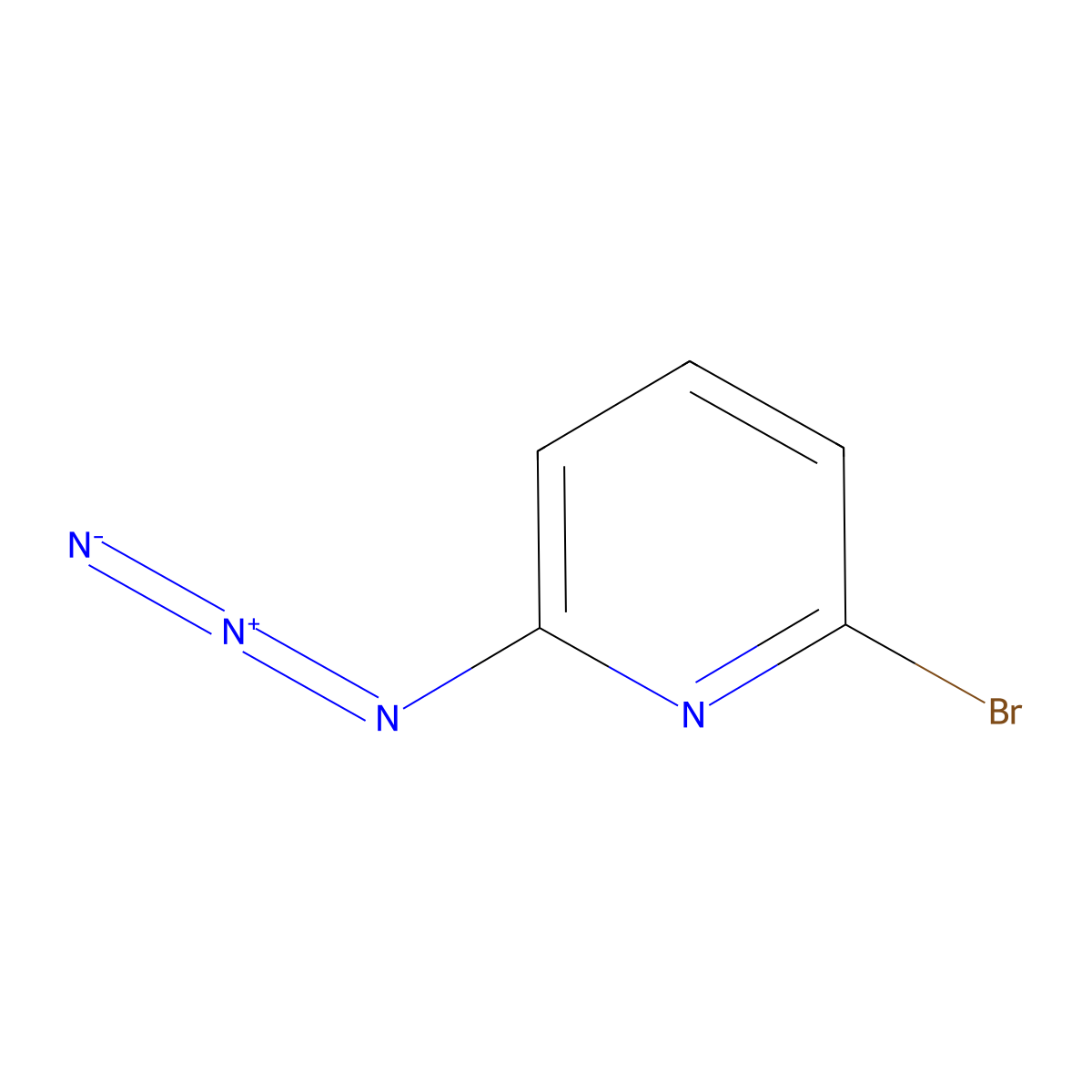 2-Azido-6-bromopyridine molecular structure, CAS 118078-61-8