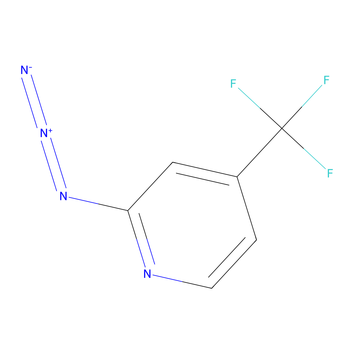 2-Azido-4-(trifluoromethyl)pyridine molecular structure, CAS 118078-65-2