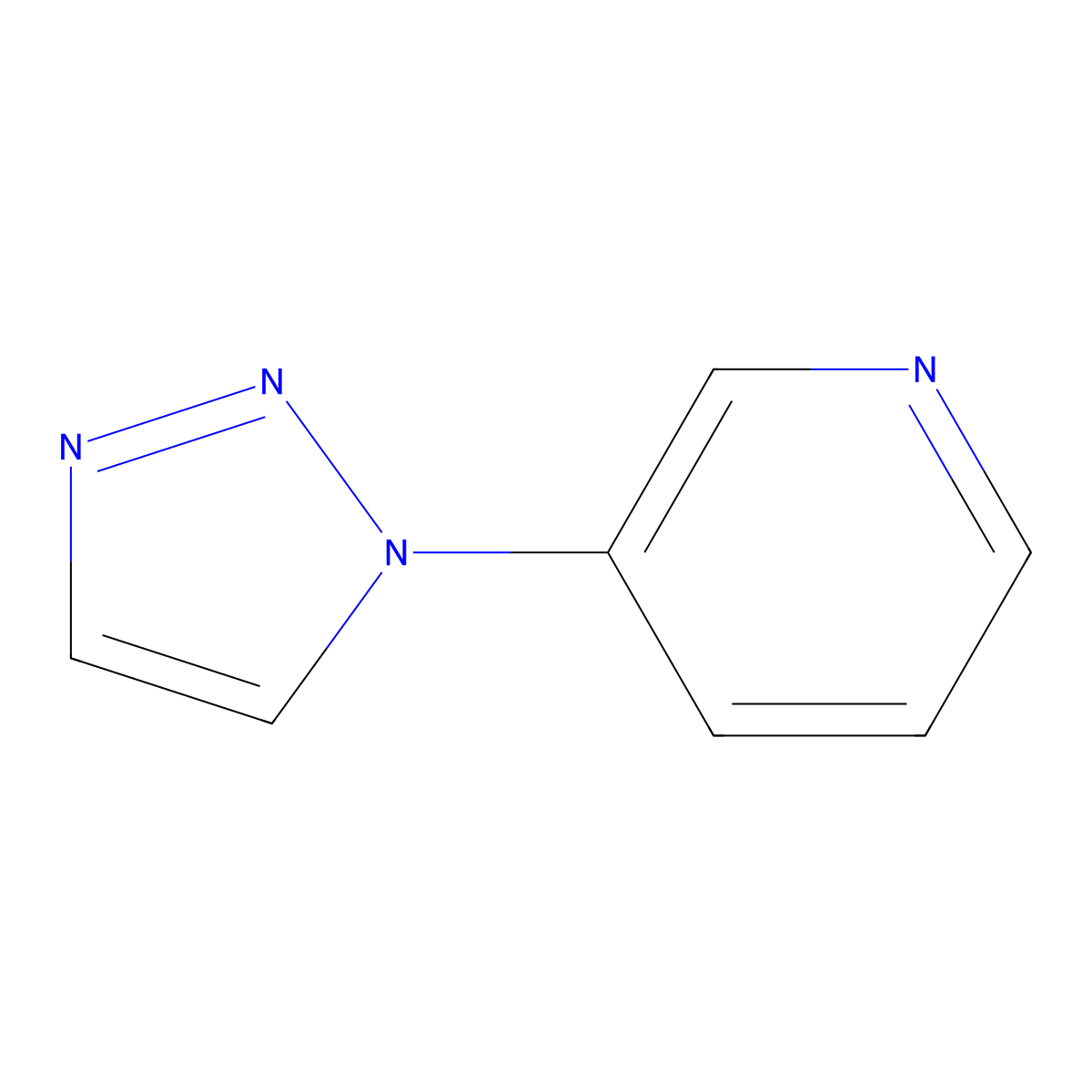 3-(1H-1,2,3-triazol-1-yl)pyridine molecular structure, CAS 118078-93-6