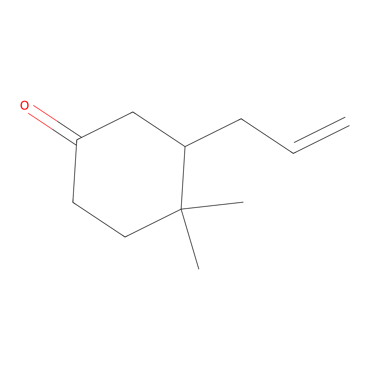 3-Allyl-4,4-dimethylcyclohexanone molecular structure, CAS 118088-35-0