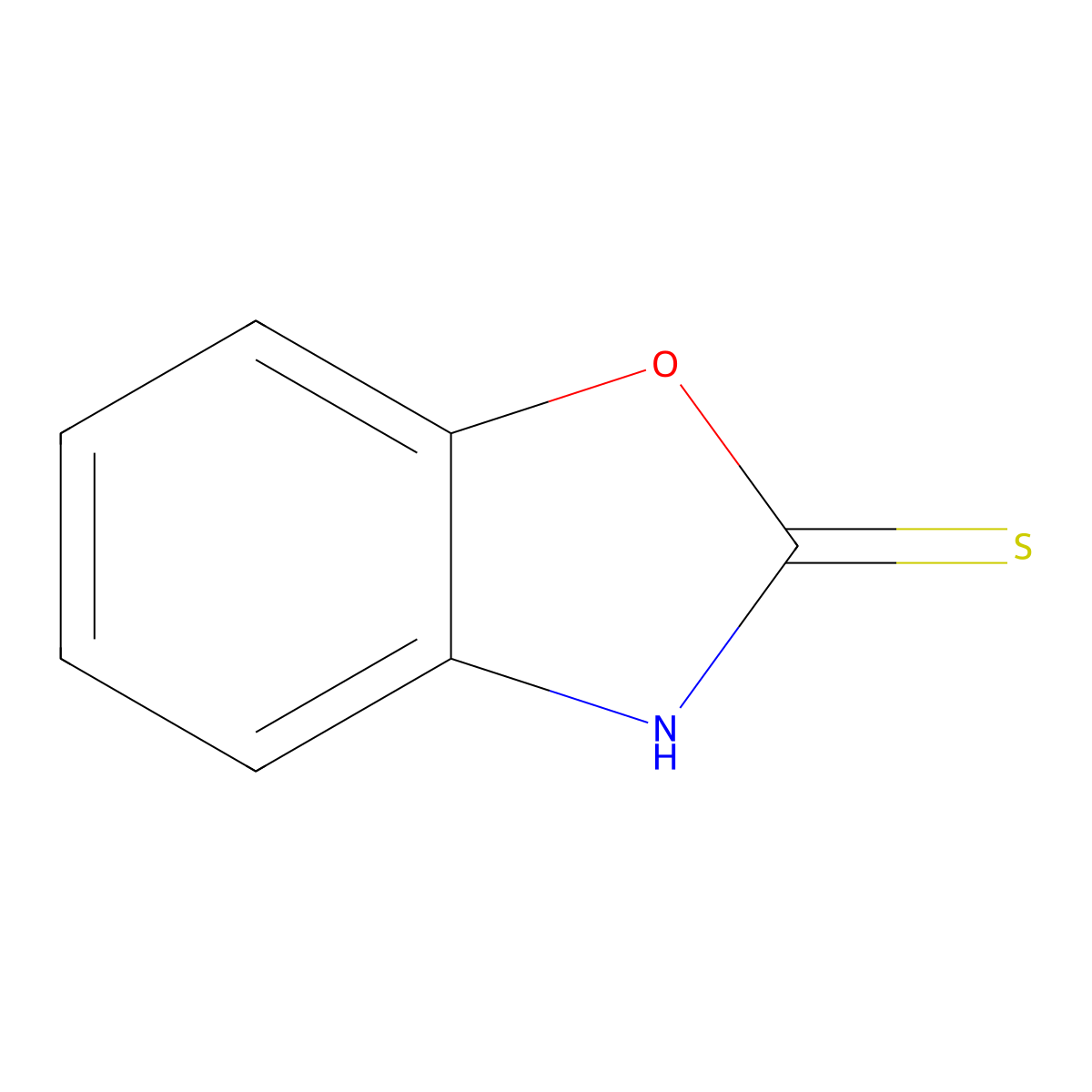 2-Mercaptobenzoxazole molecular structure, CAS 118090-08-7