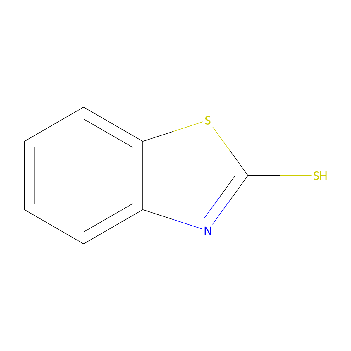 1,3-benzothiazole-2-thiol molecular structure, CAS 118090-09-8