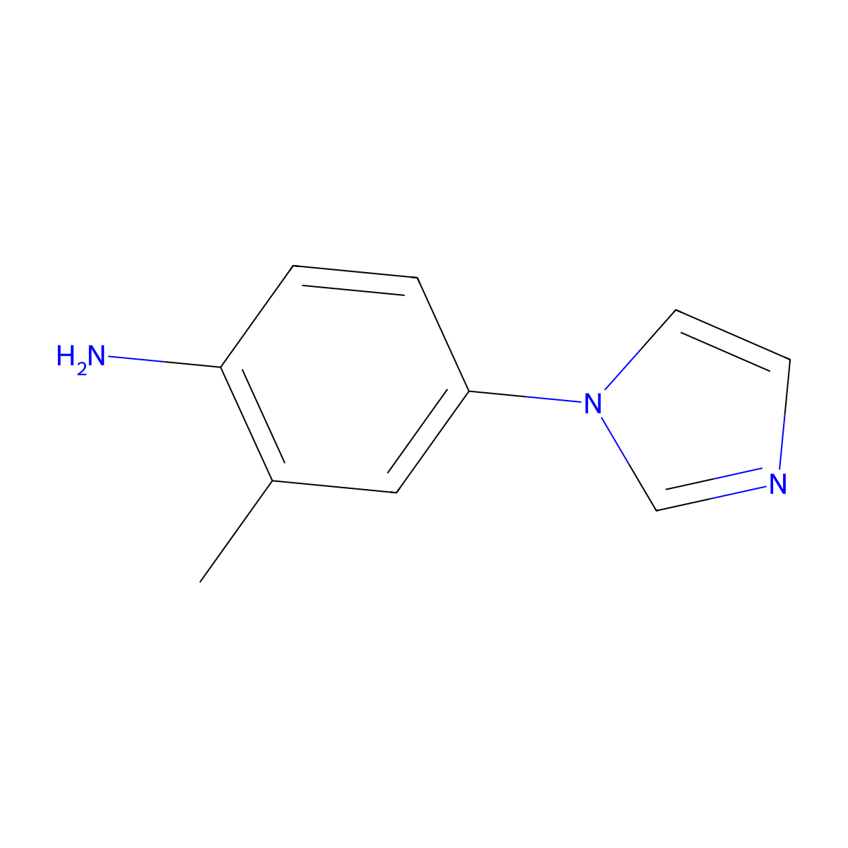 4-(1H-Imidazol-1-yl)-2-methylaniline molecular structure, CAS 118111-96-9