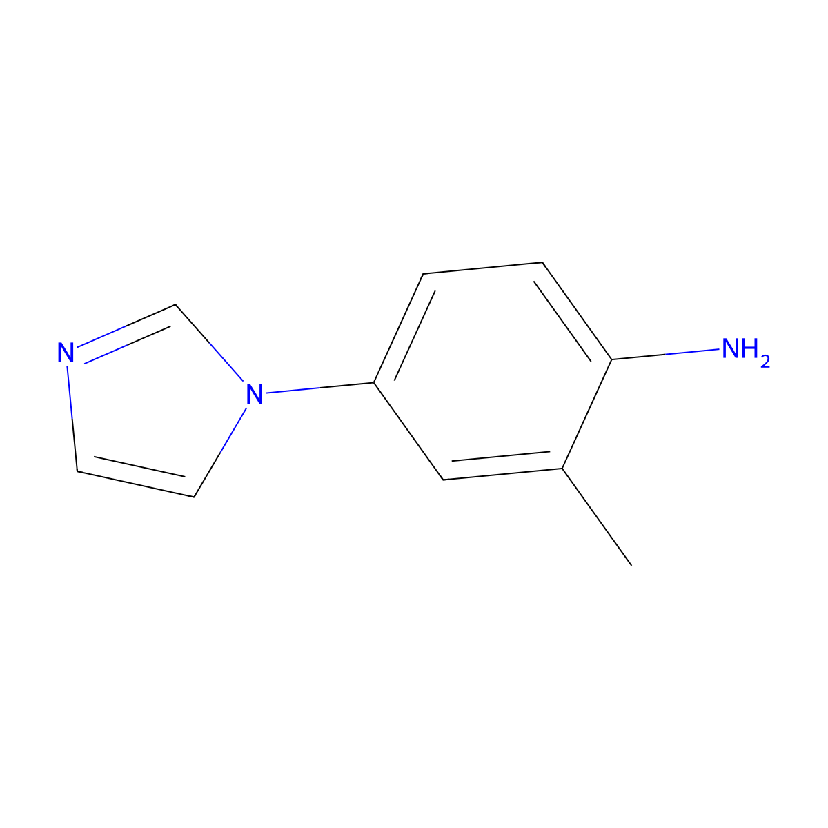 4-(1H-Imidazol-1-yl)-2-methylaniline molecular structure, CAS 118111-96-9
