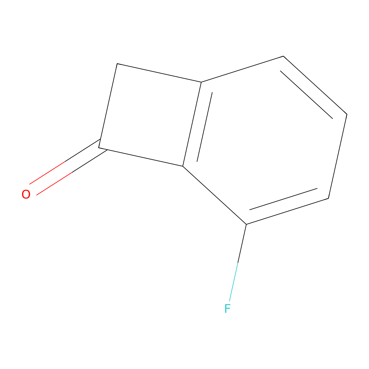 5-Fluorobicyclo(4.2.0)octa-1(6),2,4-trien-7-one molecular structure, CAS 118112-20-2