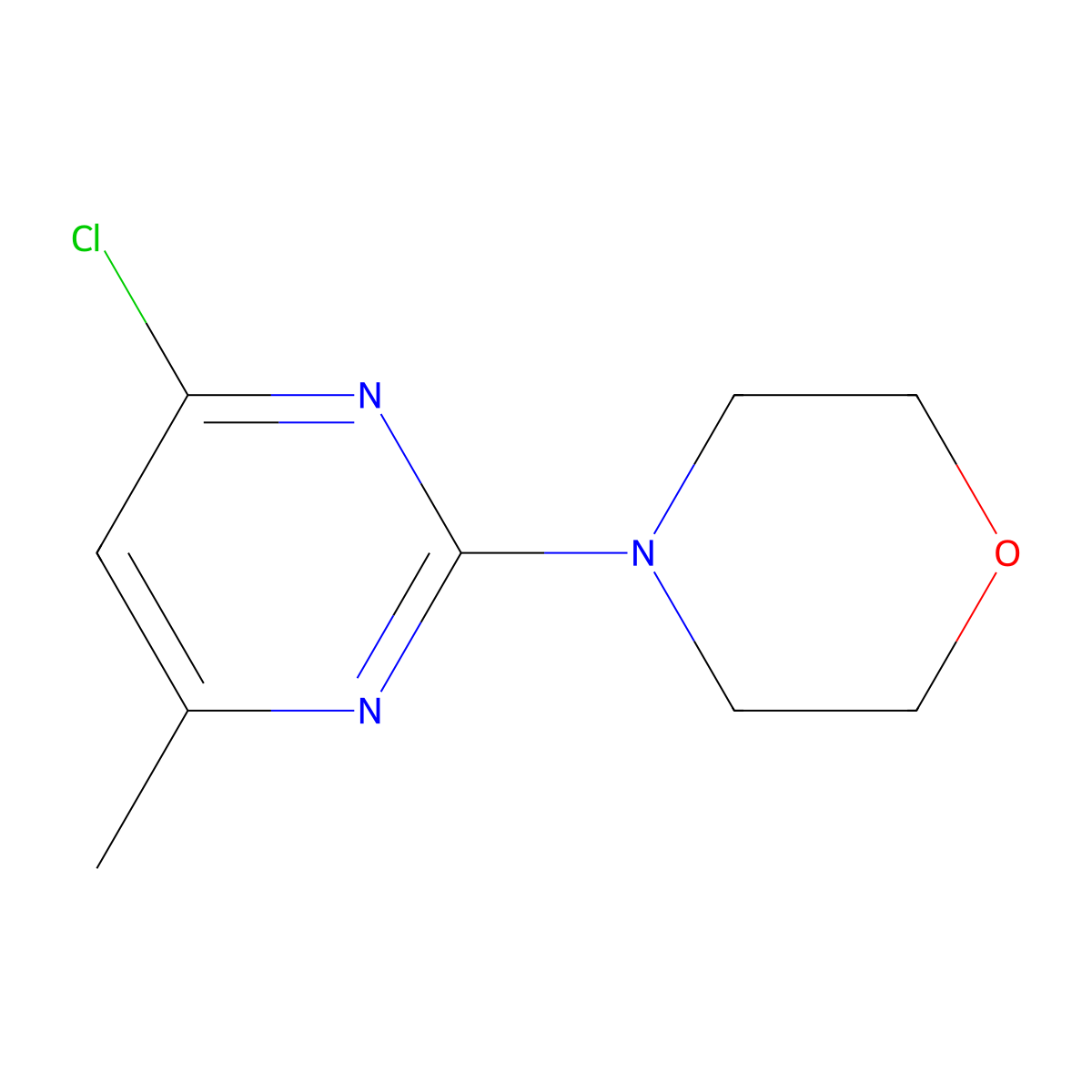4-(4-Chloro-6-methyl-2-pyrimidinyl)morpholine molecular structure, CAS 118121-82-7