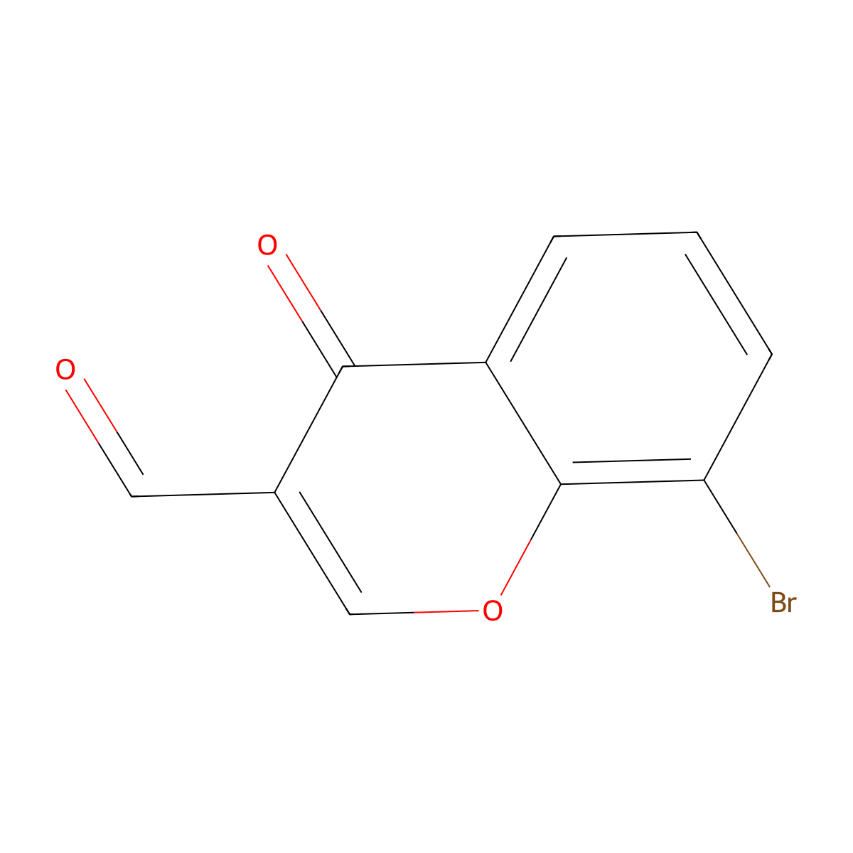8-Bromo-4-oxo-4H-1-benzopyran-3-carboxaldehyde molecular structure, CAS 1181234-92-3