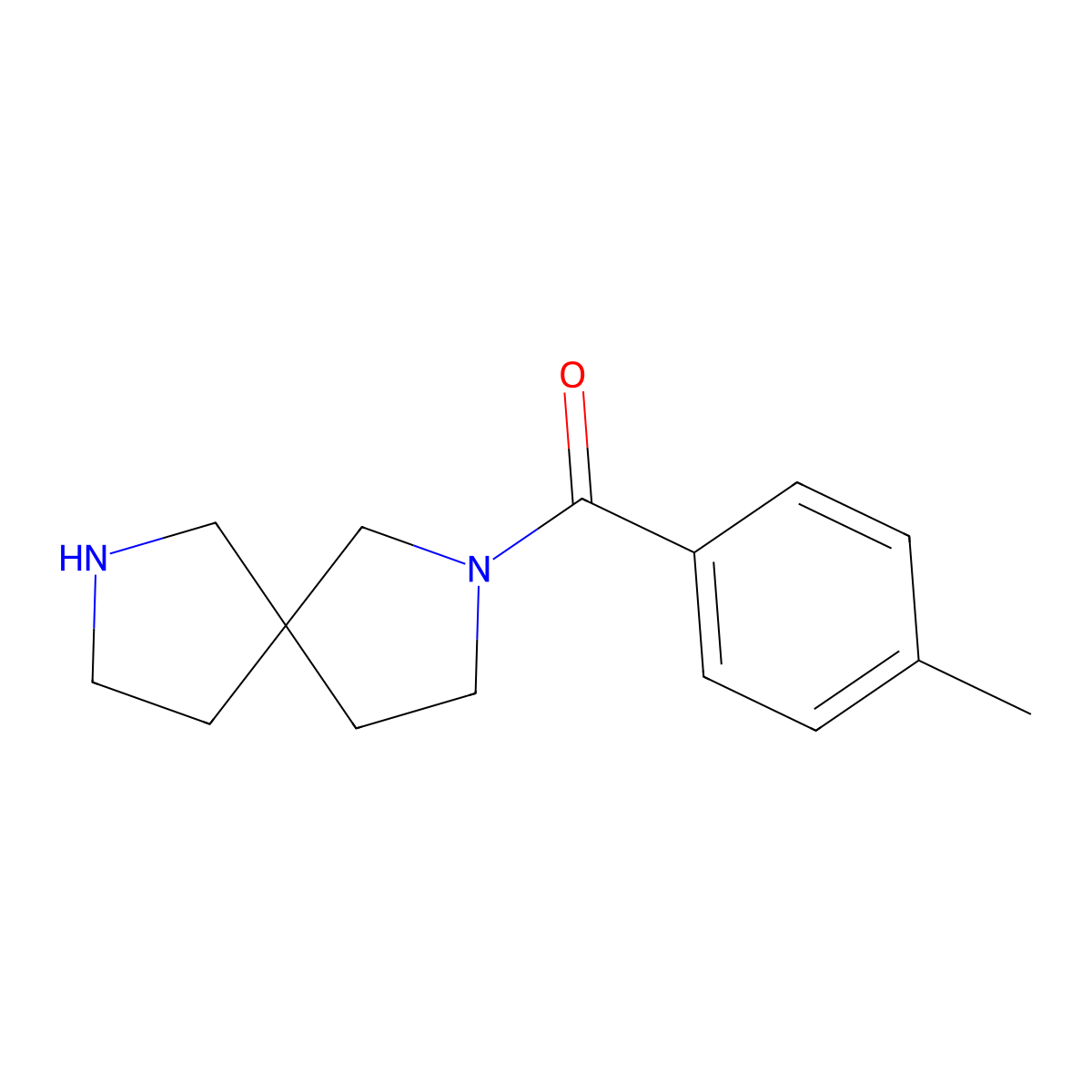 2,7-Diazaspiro[4.4]nonan-2-yl(p-tolyl)methanone molecular structure, CAS 1181244-90-5