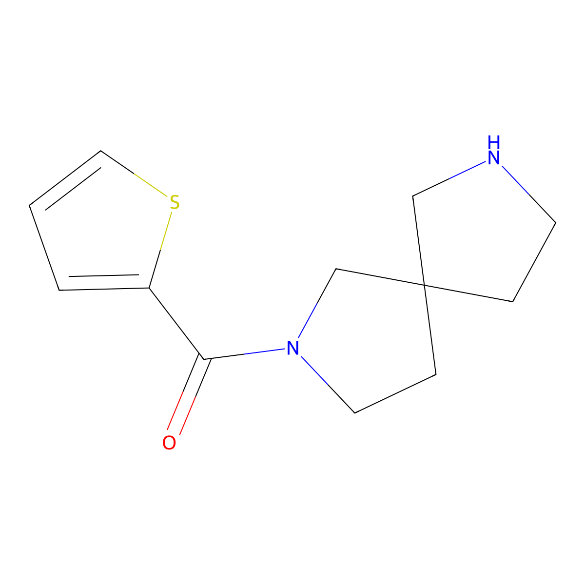 2,7-Diazaspiro[4.4]nonan-2-yl(thiophen-2-yl)methanone molecular structure, CAS 1181244-93-8