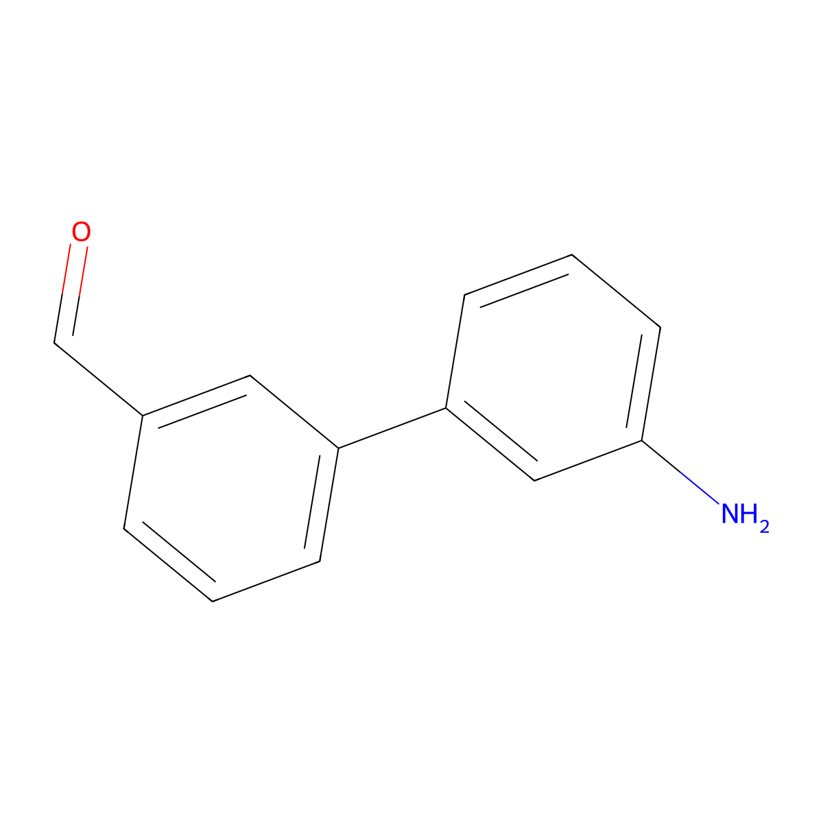 3-(3-Aminophenyl)benzaldehyde molecular structure, CAS 1181248-56-5