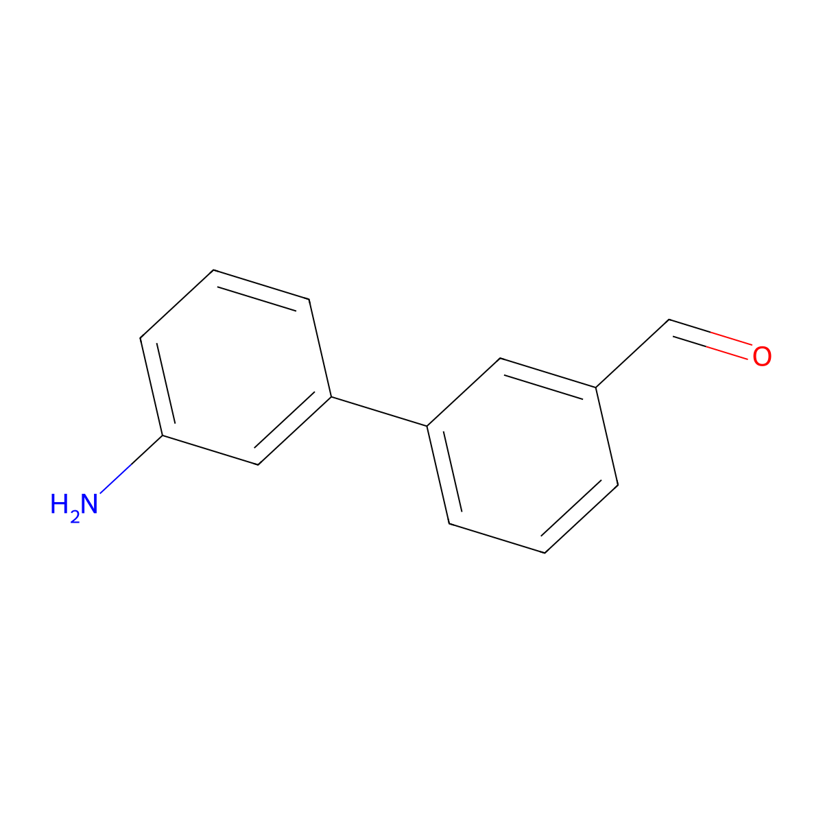 3-(3-Aminophenyl)benzaldehyde molecular structure, CAS 1181248-56-5