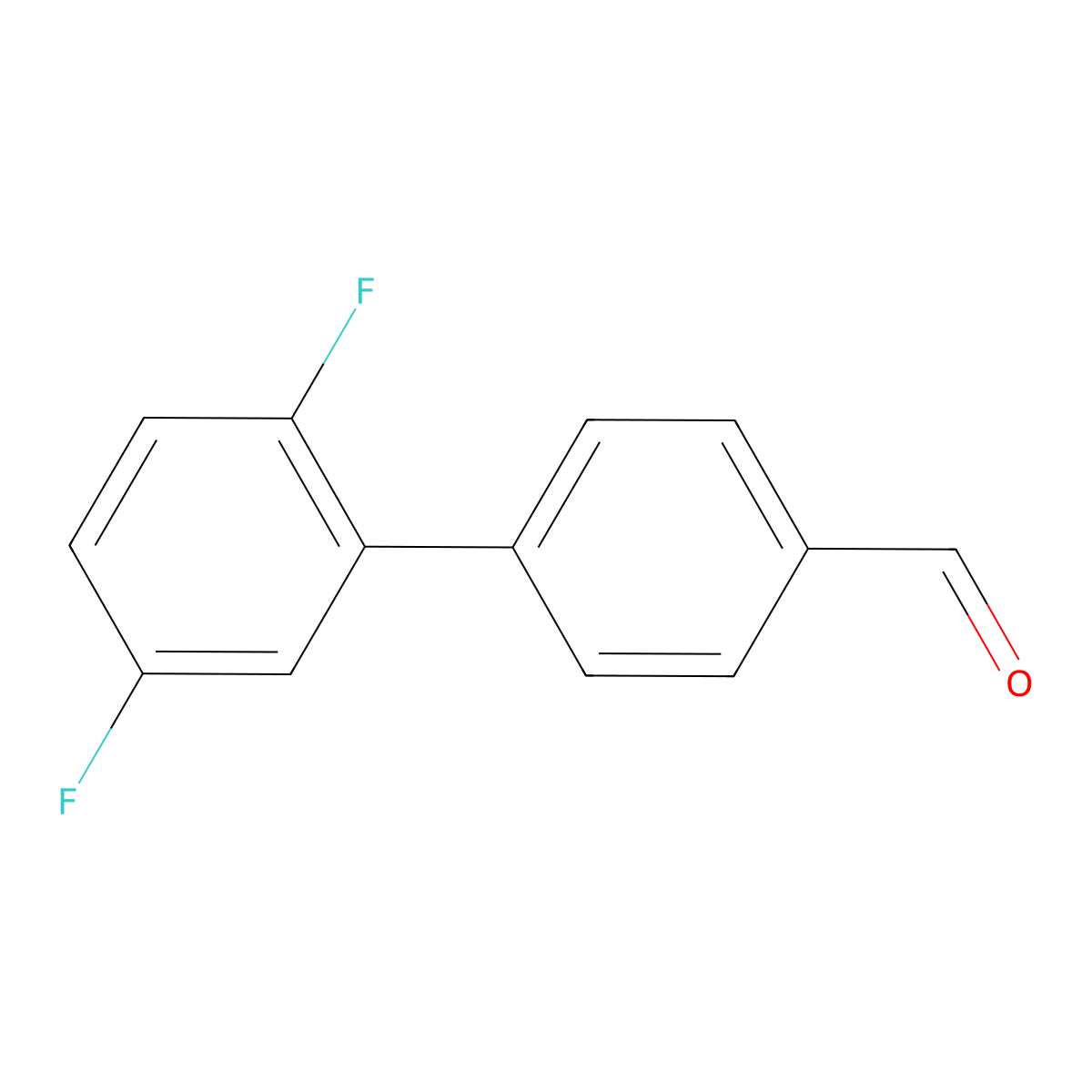 4-(2,5-Difluorophenyl)benzaldehyde molecular structure, CAS 1181249-24-0