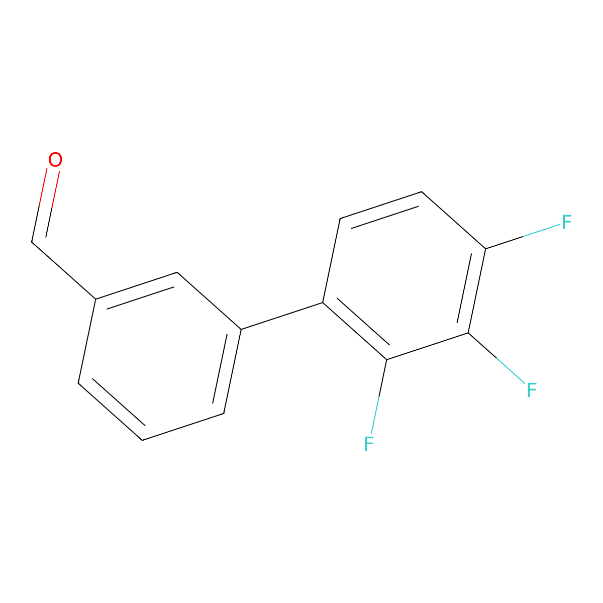 3-(2,3,4-Trifluorophenyl)benzaldehyde molecular structure, CAS 1181269-96-4