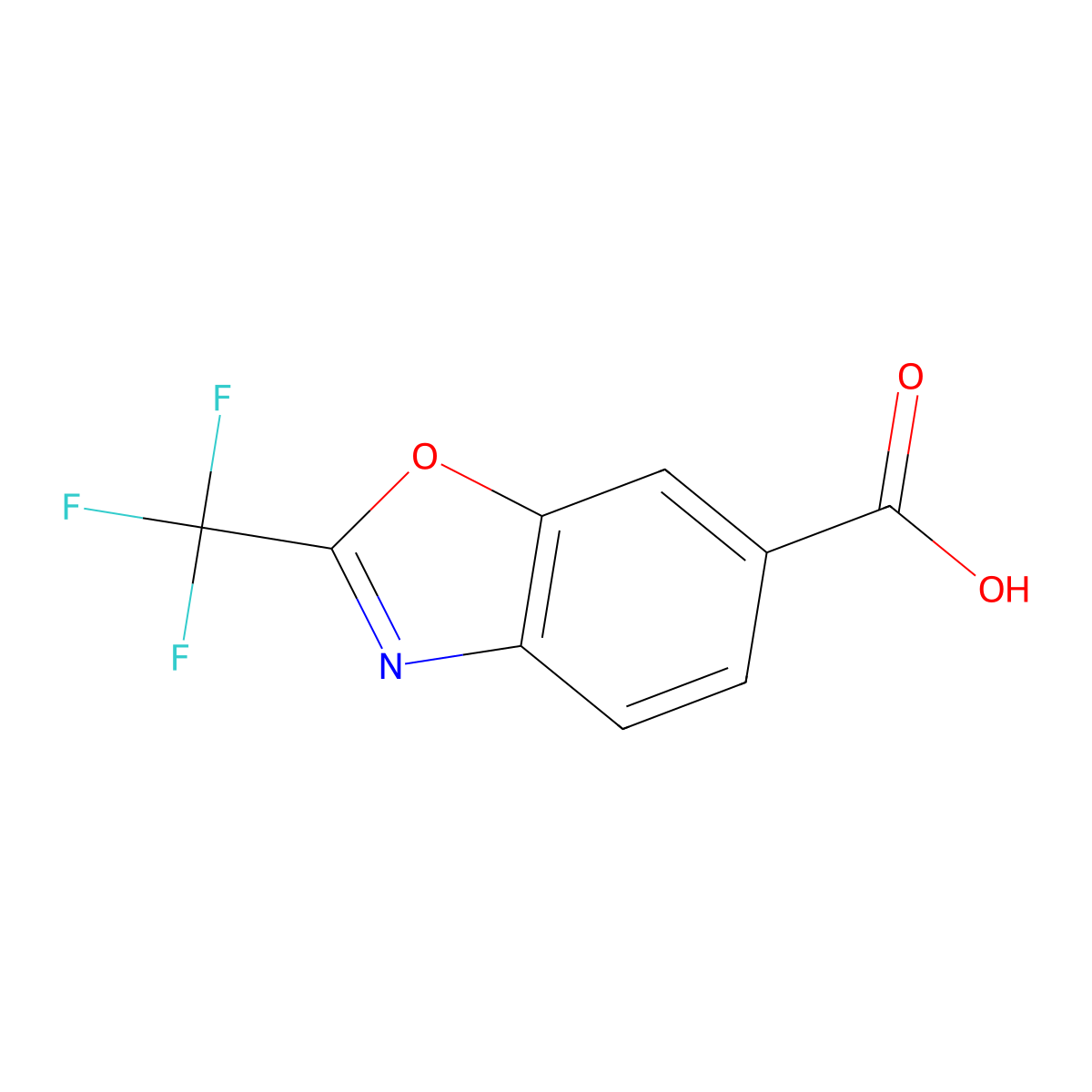2-(Trifluoromethyl)-1,3-benzoxazole-6-carboxylic acid molecular structure, CAS 1181288-08-3