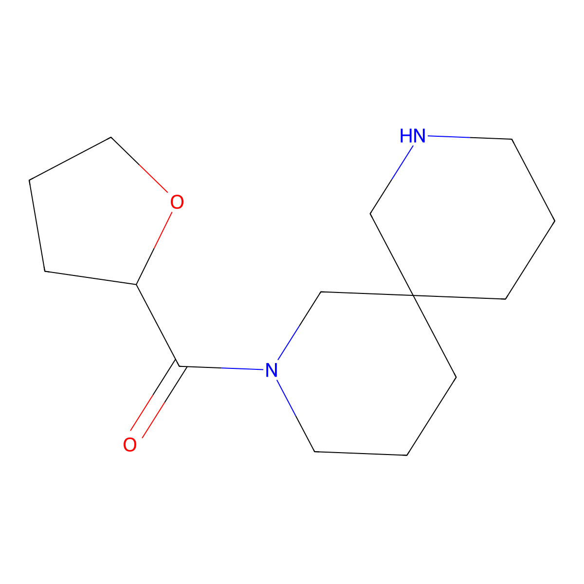 2,8-Diazaspiro[5.5]undecan-2-yl(tetrahydrofuran-2-yl)methanone molecular structure, CAS 1181289-12-2