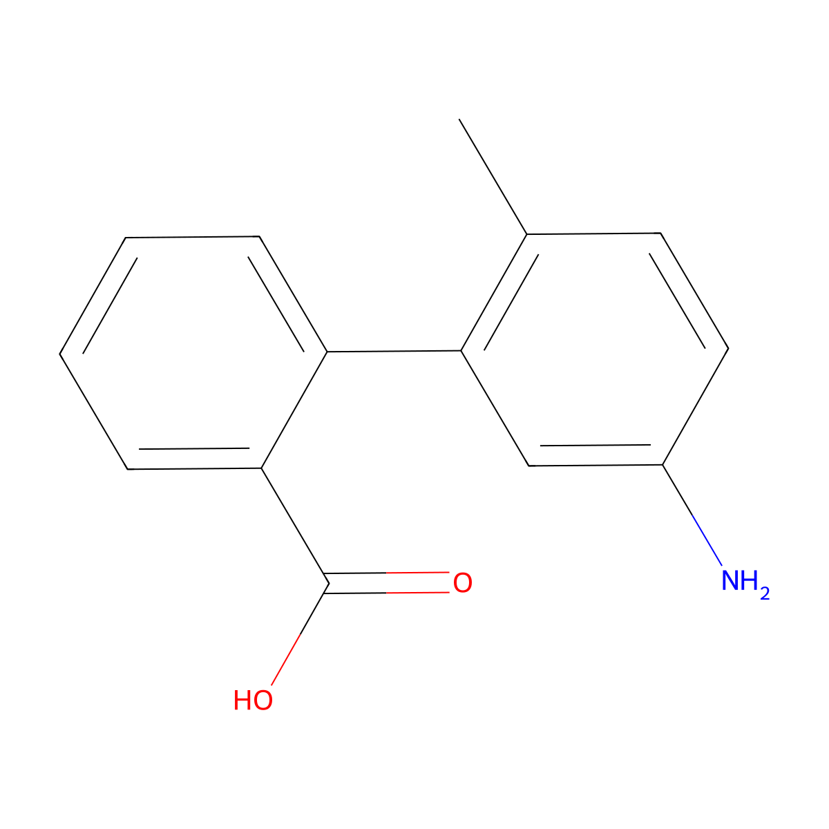 2-(5-Amino-2-methylphenyl)benzoic acid molecular structure, CAS 1181291-15-5
